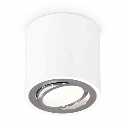 Комплект накладного светильника Ambrella light Techno Spot XS7531003 SWH/PSL белый песок/серебро полированное (C7531, N7003), в стиле Хай-тек, цвет белый