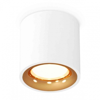 Комплект накладного светильника Ambrella light Techno Spot XS7531024 SWH/PYG белый песок/золото желтое полированное (C7531, N7014), в стиле Хай-тек, цвет белый