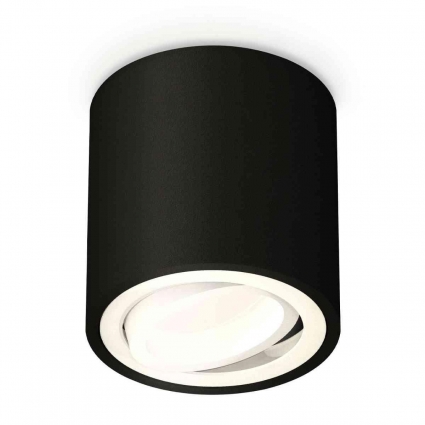 Комплект накладного светильника Ambrella light Techno Spot XS7532001 SBK/SWH черный песок/белый песок (C7532, N7001), в стиле Хай-тек, цвет черный