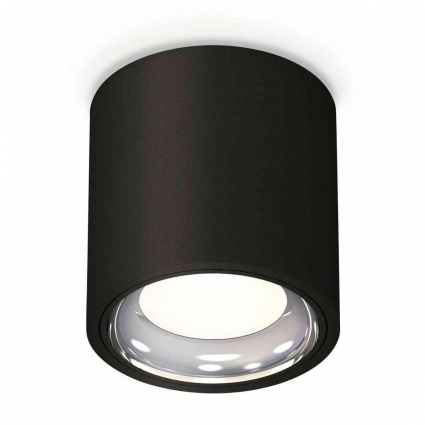 Комплект накладного светильника Ambrella light Techno Spot XS7532011 SBK/PSL черный песок/серебро полированное (C7532, N7023), в стиле Хай-тек, цвет черный