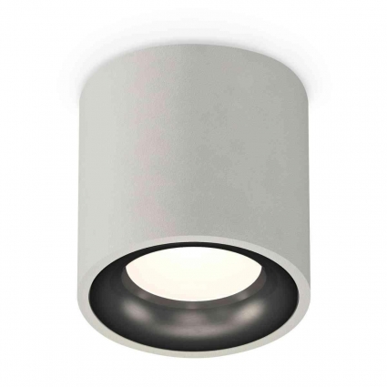 Комплект накладного светильника Ambrella light Techno Spot XS7533021 SGR/PBK серый песок/черный полированный (C7533, N7011), в стиле Хай-тек, цвет серый