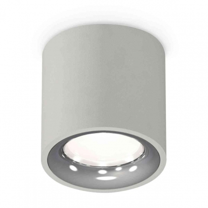 Комплект накладного светильника Ambrella light Techno Spot XS7533022 SGR/PSL серый песок/серебро полированное (C7533, N7012), в стиле Хай-тек, цвет серый