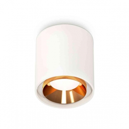 Комплект накладного светильника Ambrella light Techno Spot XS7722004 SWH/PYG белый песок/золото желтое полированное (C7722, N7034), в стиле Хай-тек, цвет белый