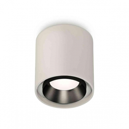 Комплект накладного светильника Ambrella light Techno Spot XS7724002 SGR/PBK серый песок/черный полированный (C7724, N7031), в стиле Хай-тек, цвет серый
