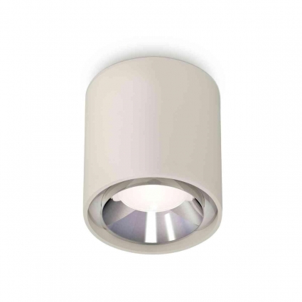 Комплект накладного светильника Ambrella light Techno Spot XS7724003 SGR/PSL серый песок/серебро полированное (C7724, N7032), в стиле Хай-тек, цвет серый