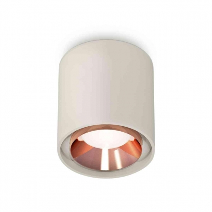Комплект накладного светильника Ambrella light Techno Spot XS7724005 SGR/PPG серый песок/золото розовое полированное (C7724, N7035), в стиле Хай-тек, цвет серый
