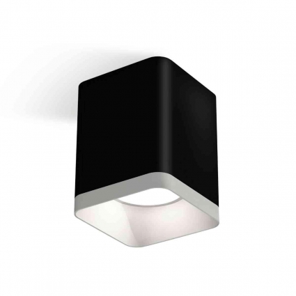 Комплект накладного светильника Ambrella light Techno Spot XS7813001 SBK/SWH черный песок/белый песок (C7813, N7701), в стиле Хай-тек, цвет черный