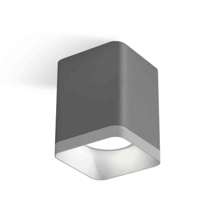 Комплект накладного светильника Ambrella light Techno Spot XS7814001 SGR/SWH серый песок/белый песок (C7814, N7701), в стиле Хай-тек, цвет серый