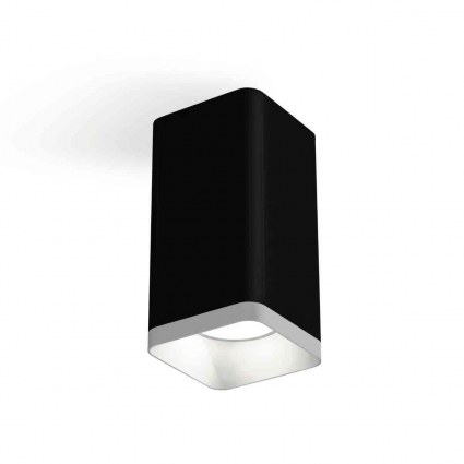 Комплект накладного светильника Ambrella light Techno Spot XS7821001 SBK/SWH черный песок/белый песок (C7821, N7701), в стиле Хай-тек, цвет черный