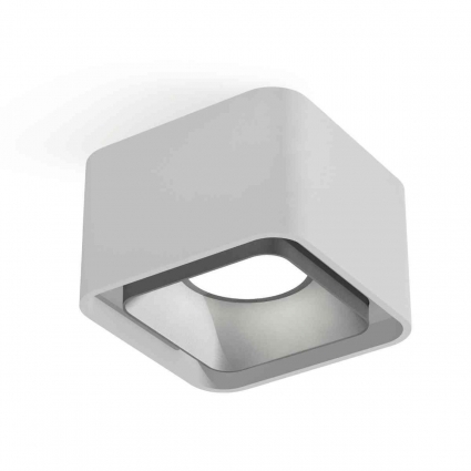 Комплект накладного светильника Ambrella light Techno Spot XS7832003 SWH/SSL белый песок/серебро песок (C7832, N7703), в стиле Хай-тек, цвет белый