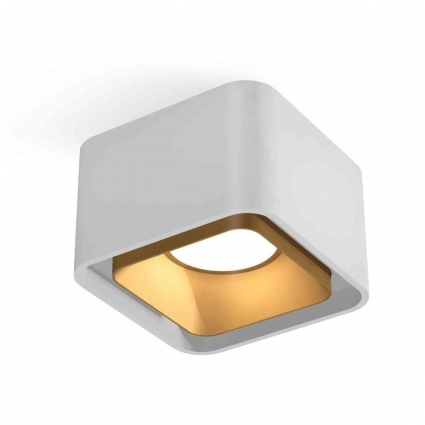 Комплект накладного светильника Ambrella light Techno Spot XS7832004 SWH/SGD белый песок/золото песок (C7832, N7704), в стиле Хай-тек, цвет белый