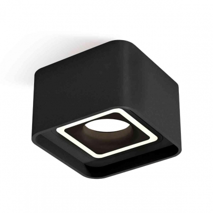 Комплект накладного светильника Ambrella light Techno Spot XS7833020 SBK черный песок (C7833, N7716), в стиле Хай-тек, цвет черный