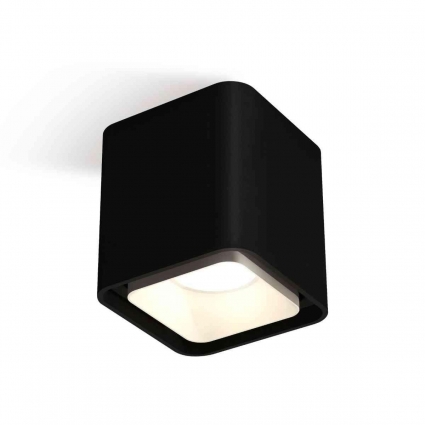 Комплект накладного светильника Ambrella light Techno Spot XS7841001 SBK/SWH черный песок/белый песок (C7841, N7701), в стиле Хай-тек, цвет черный