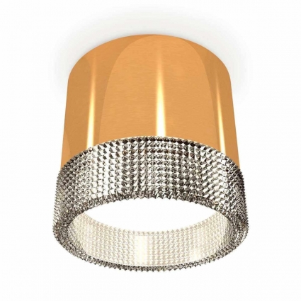 Комплект накладного светильника Ambrella light Techno Spot XS (C8121, N8480) XS8121020, в стиле модерн, цвет золотой