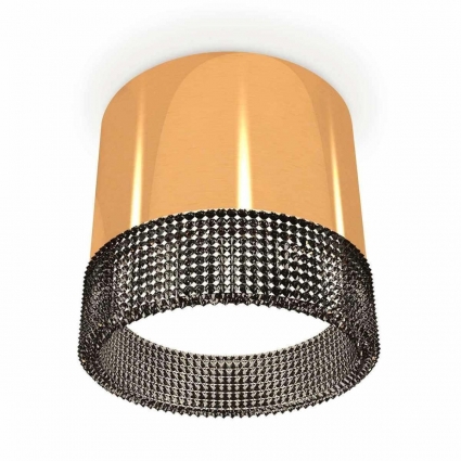 Комплект накладного светильника Ambrella light Techno Spot XS (C8121, N8484) XS8121021, в стиле модерн, цвет золотой