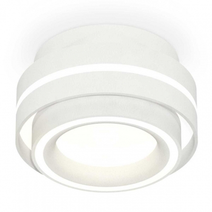 Комплект накладного светильника Ambrella light Techno Spot XS (C8412, N8433) XS8412003, в современном стиле, цвет белый