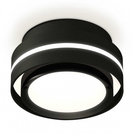 Комплект накладного светильника Ambrella light Techno Spot XS (C8414, N8113) XS8414001, в современном стиле, цвет черный