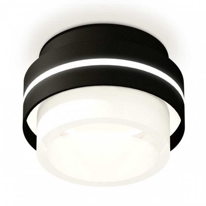 Комплект накладного светильника Ambrella light Techno Spot XS (C8414, N8401) XS8414002, в современном стиле, цвет черный
