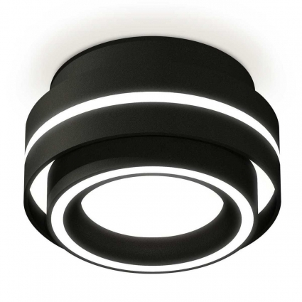 Комплект накладного светильника Ambrella light Techno Spot XS (C8414, N8434) XS8414003, в современном стиле, цвет черный