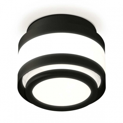 Комплект накладного светильника Ambrella light Techno Spot XS (C8420, N8415) XS8420002, в современном стиле, цвет черный