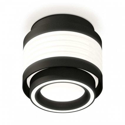 Комплект накладного светильника Ambrella light Techno Spot XS (C8432, N8434) XS8432002, в современном стиле, цвет черный