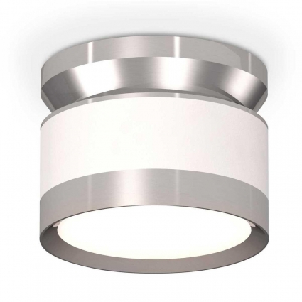 Комплект накладного светильника Ambrella light Techno Spot XS (N8904, C8101, N8118) XS8101055, цвет серебро, мощность 12 Вт