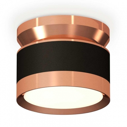 Комплект накладного светильника Ambrella light Techno Spot XS (N8912, C8102, N8126) XS8102065, в современном стиле, цвет розовое золото