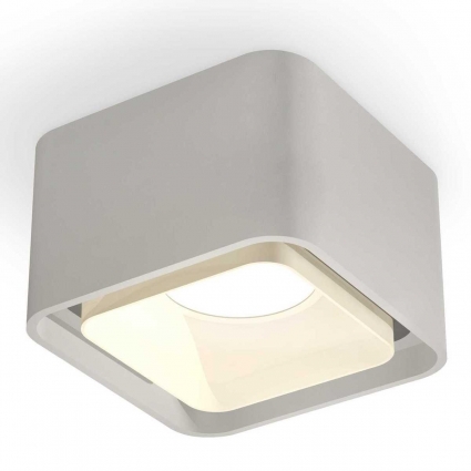 Комплект потолочного светильника Ambrella light Techno Spot XC (C7834, N7755) XS7834010, в современном стиле, цвет серый