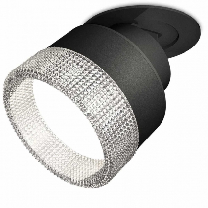 Комплект встраиваемого спота Ambrella light Techno Spot XM (A2242, A2106, C8102, N8480) XM8102540, в стиле модерн, цвет черный