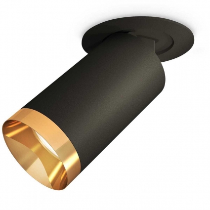 Комплект встраиваемого спота Ambrella light Techno Spot XM (A2242, C6323, N6134) XM6323204, в современном стиле, цвет черный