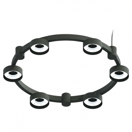 Корпус подвесной люстры Ambrella light DIY Spot Techno Ring SBK черный песок C9232 в стиле Хай-тек, цвет черный