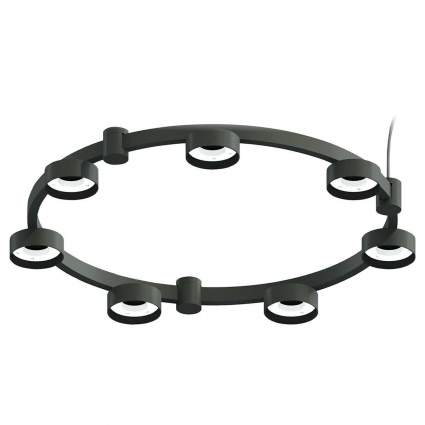 Корпус подвесной люстры Ambrella light DIY Spot Techno Ring SBK черный песок C9238 в стиле Хай-тек, цвет черный