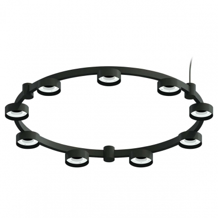 Корпус подвесной люстры Ambrella light DIY Spot Techno Ring SBK черный песок C9242 в стиле Хай-тек, цвет черный