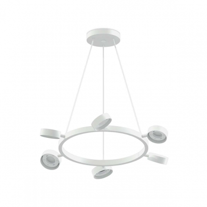 Корпус подвесной люстры поворотный Ambrella light DIY Spot SWH белый песок C9191 в стиле Хай-тек, цвет белый