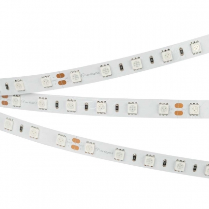Светодиодная лента Arlight 14,4W/m 60Led/m 5060SMD синий 5M RT-B60-10mm 12V Blue 012336(2), в современном стиле, цвет белый