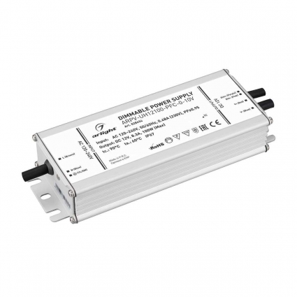 Блок питания Arlight ARPV-UH12100-PFC-0-10V 12V 100W IP67 8,3A 028454, цвет серый