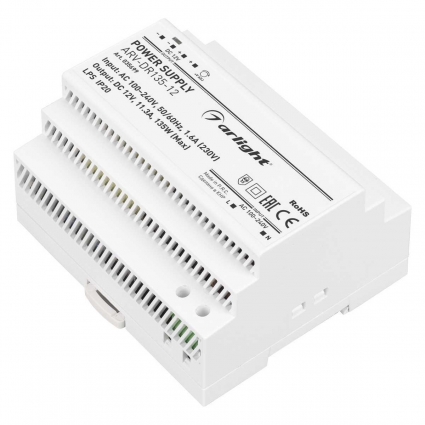 Блок питания Arlight ARV-DR135-12 12V 135W IP20 11,3A 035699, цвет белый