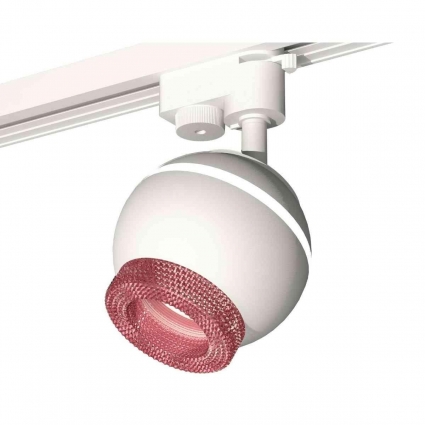 Комплект трекового светильника Ambrella light Track System XT1101062 SWH/PI белый песок/розовый (A2520, C1101, N7193), в стиле Хай-тек, цвет белый