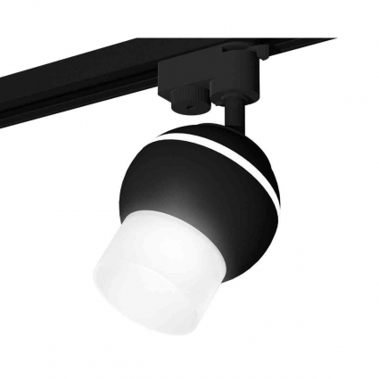 Комплект трекового светильника Ambrella light Track System XT1102072 SBK/FR черный песок/белый матовый (A2521, C1102, N7170), в стиле Хай-тек, цвет черный
