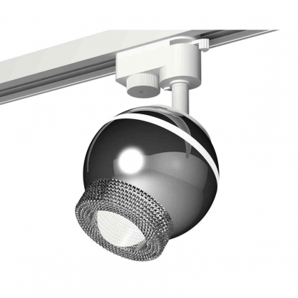 Комплект трекового светильника Ambrella light Track System XT1104001 PSL/CL серебро полированное/прозрачный (A2520, C1104, N7191), в стиле Хай-тек, цвет серебро