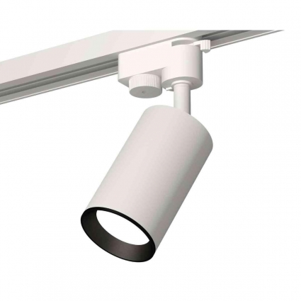 Комплект трекового светильника Ambrella light Track System XT6322003 SWH/PBK белый песок/черный полированный (A2520, C6322, N6103), в стиле Хай-тек, цвет белый