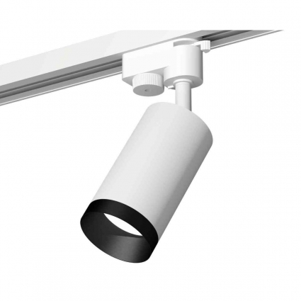 Комплект трекового светильника Ambrella light Track System XT6322061 SWH/PBK белый песок/черный полированный (A2520, C6322, N6131), в стиле Хай-тек, цвет белый