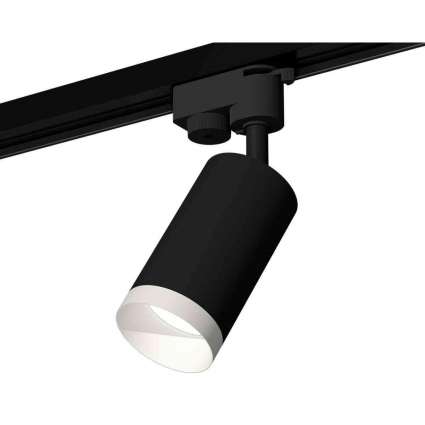 Комплект трекового светильника Ambrella light Track System XT6323060 SBK/SWH черный песок/белый песок (A2521, C6323, N6130), в стиле Хай-тек, цвет черный