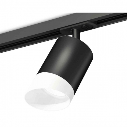 Комплект трекового светильника Ambrella light Track System XT7422022 SBK/FR черный песок/белый матовый (A2537, C7422, N7175), в стиле Хай-тек, цвет черный