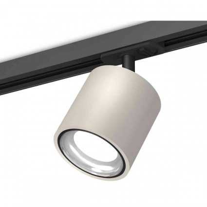 Комплект трекового светильника Ambrella light Track System XT7533010 SGR/PSL/SBK серый песок/серебро полированное/черный песок (A2537, C7533, N7023), в стиле Хай-тек, цвет серый