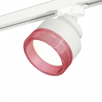 Комплект трекового светильника Ambrella light Track System XT (A2524, A2105, C8101, N8486) XT8101042, в стиле модерн, цвет розовый