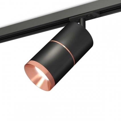 Комплект трекового светильника Ambrella light Track System XT (A2537, C7402, A2073, C7402, N7035) XT7402040, в современном стиле, цвет черный