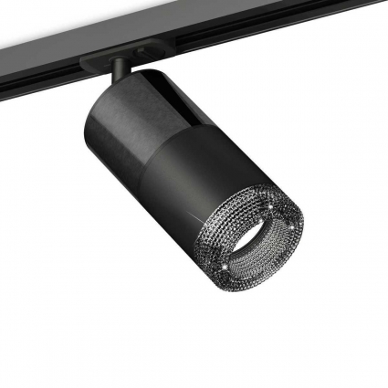 Комплект трекового светильника Ambrella light Track System XT (A2537, C7403, A2071, C7402, N7192) XT7402051, в современном стиле, цвет черный