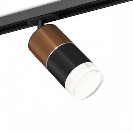 Комплект трекового светильника Ambrella light Track System XT (A2537, C7404, A2070, C7402, N7160) XT7402061, в современном стиле, цвет черный