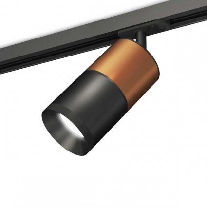 Комплект трекового светильника Ambrella light Track System XT (A2537, C7404, A2071, C7402, N7031) XT7402060, в современном стиле, цвет черный